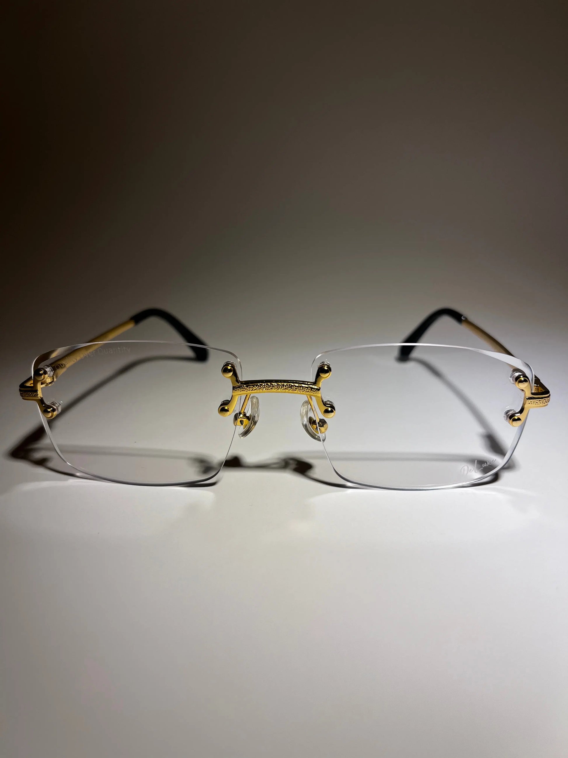 Frameless - Gold Clear Glasses - DeLuxe YUL