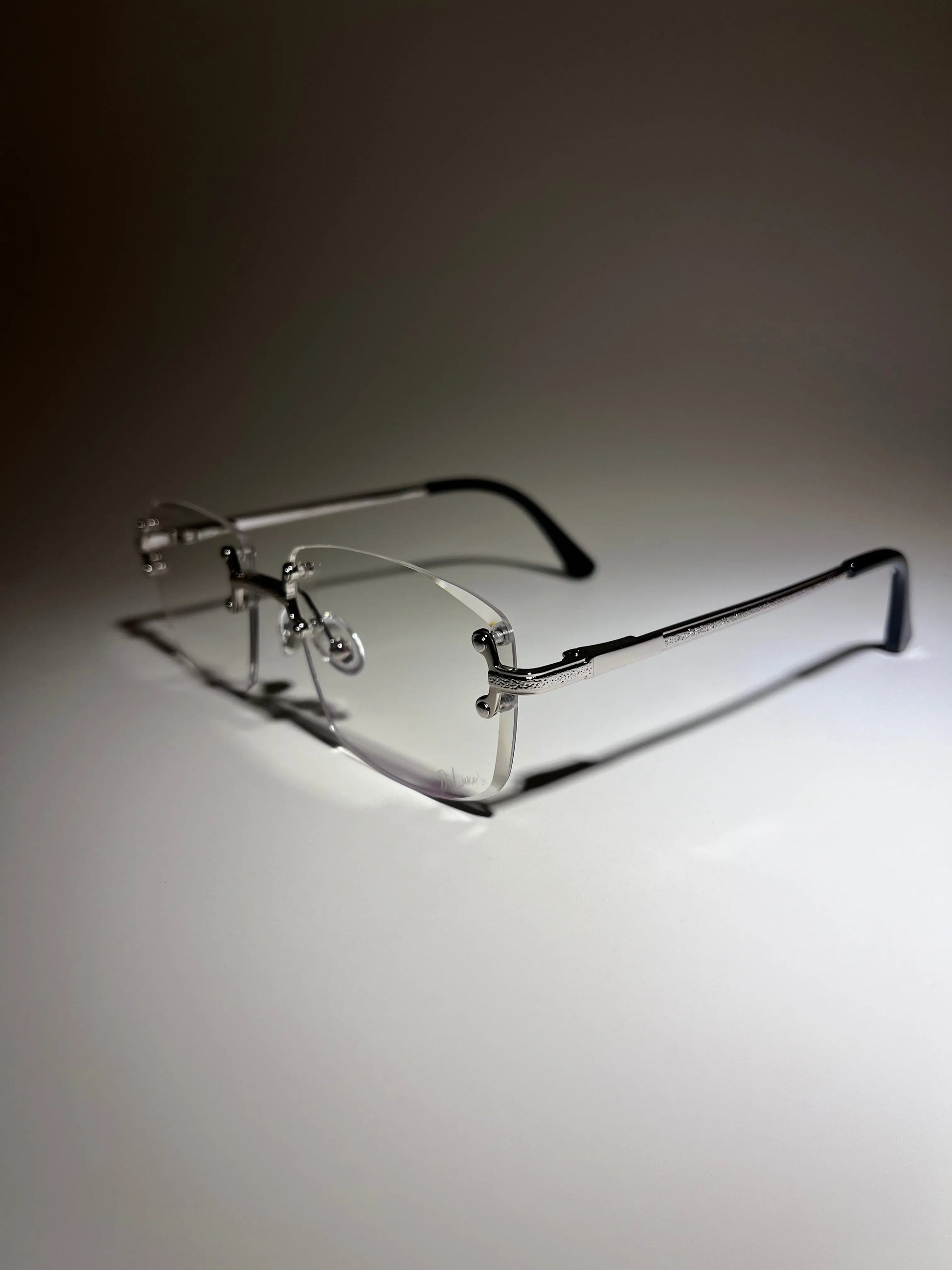 Frameless - Silver Clear Glasses - DeLuxe YUL