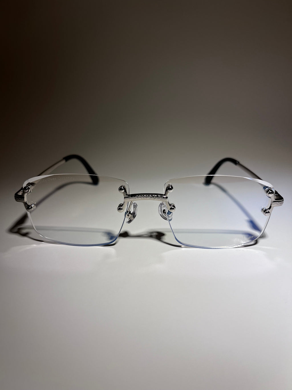 Frameless - Silver Clear Glasses - DeLuxe YUL