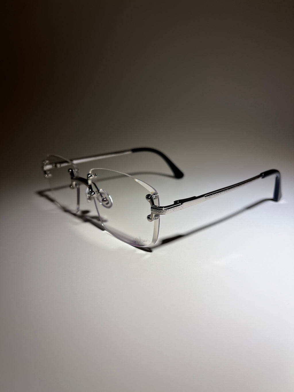 Frameless - Silver Clear Glasses - DeLuxe YUL