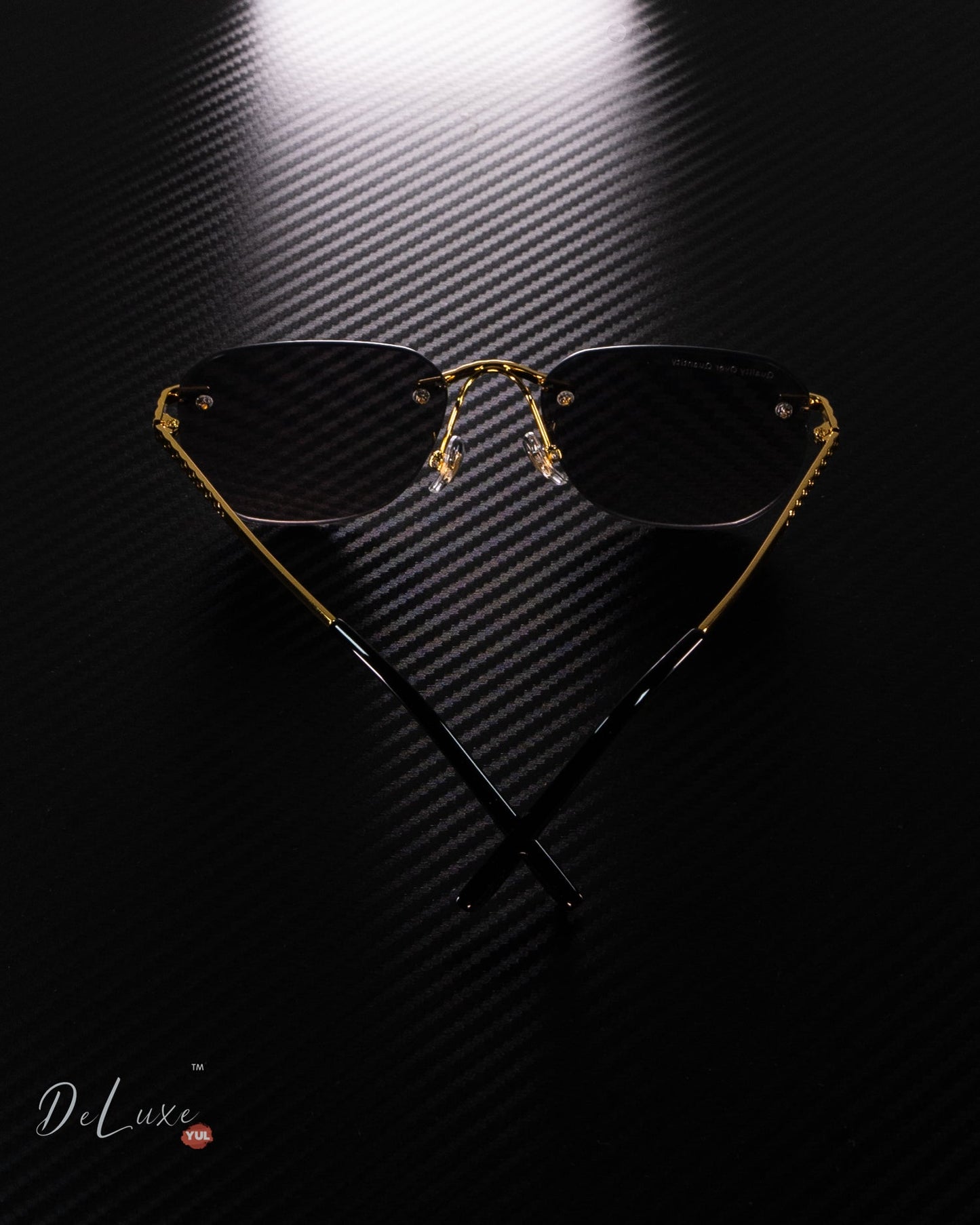 High-quality Rimless sunglasses with UV 400 protection