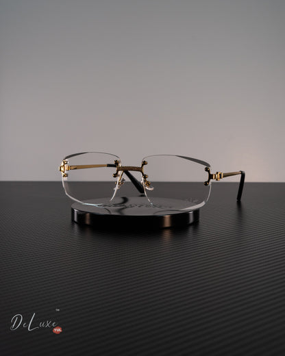 High-quality frameless clear lenses eyewear