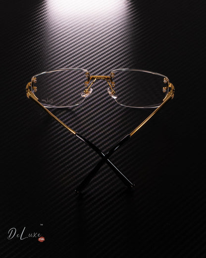 High-quality frameless clear lenses eyewear