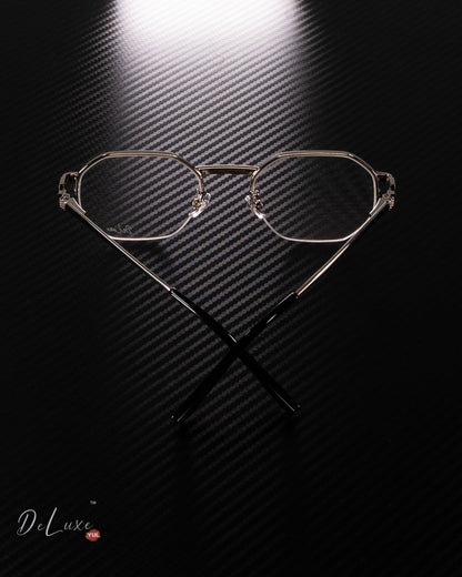 High-quality half-frame clear lenses eyewear