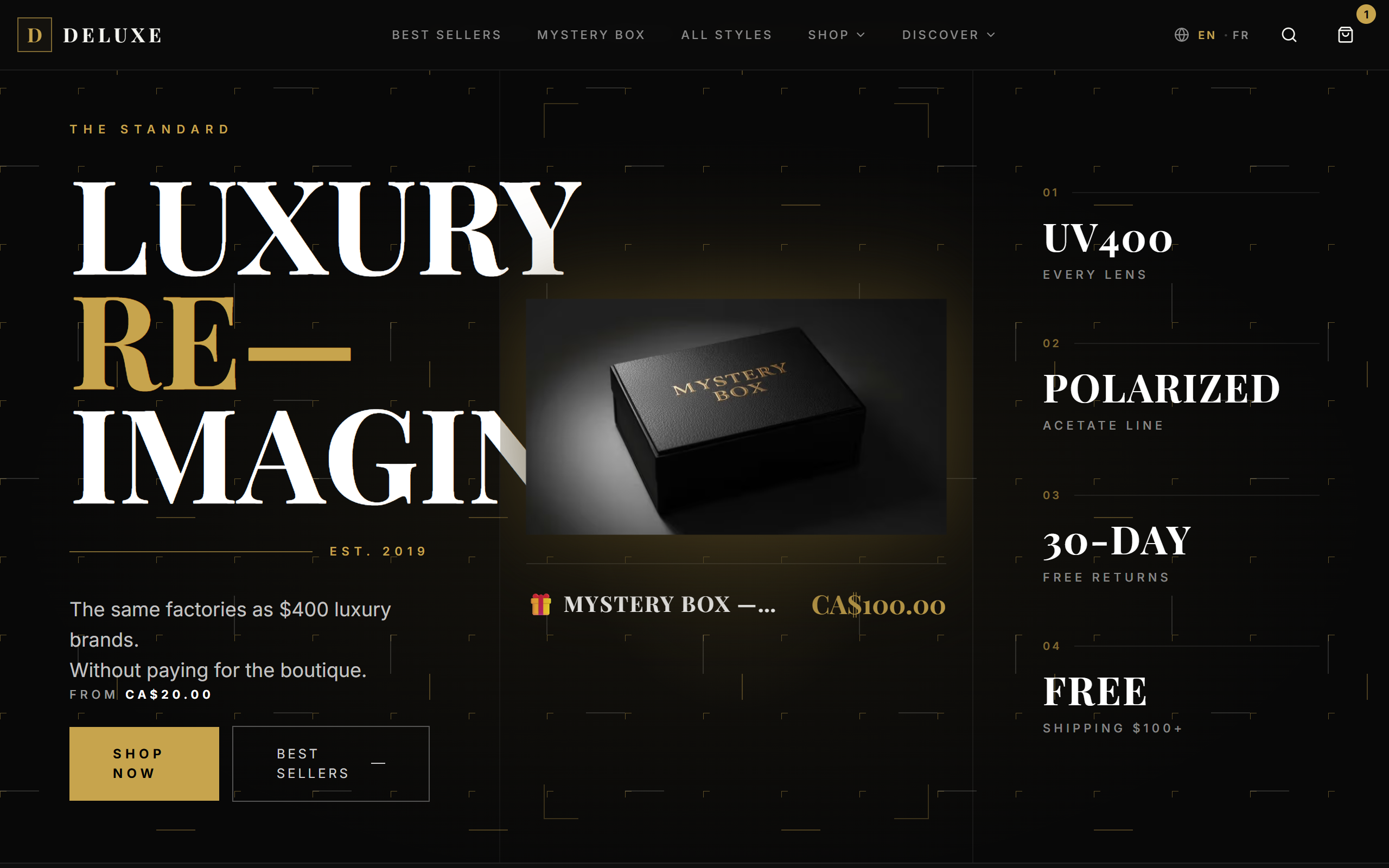 DeLuxeYUL live site screenshot